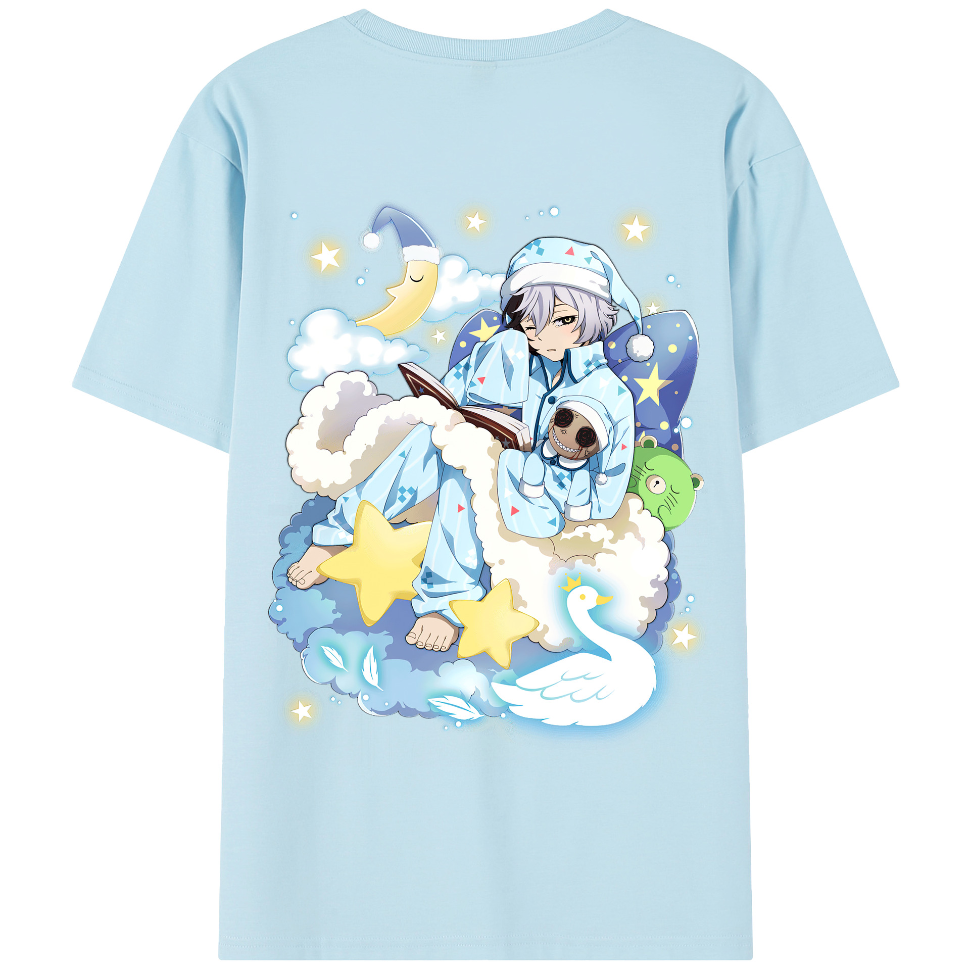 （画像用） 文豪ストレイドッグス Bungo Stray Dogs 綿100％半袖Tシャツ（背面プリント）